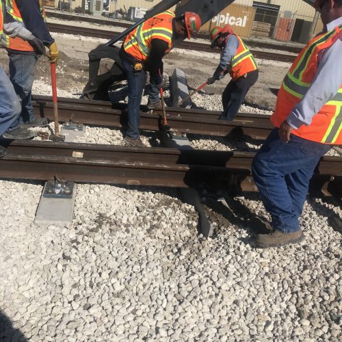 Men Assembling the Rail Ways